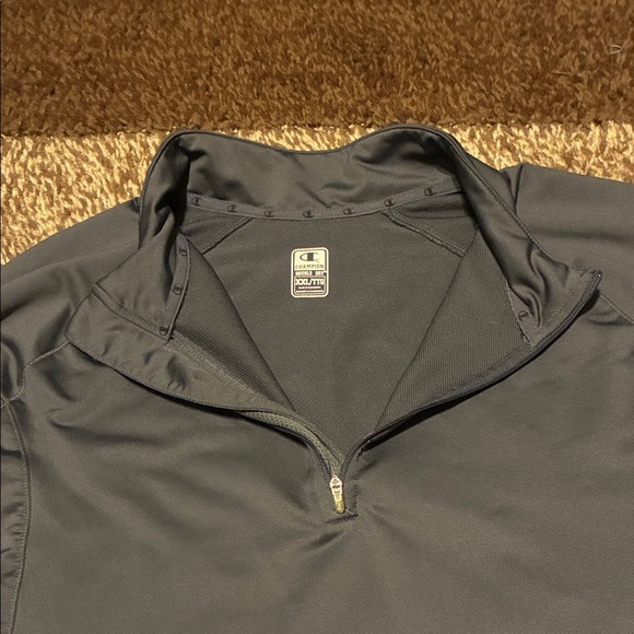 Champion Men's Gray Zip-Up Sweater - Picture 4 of 16